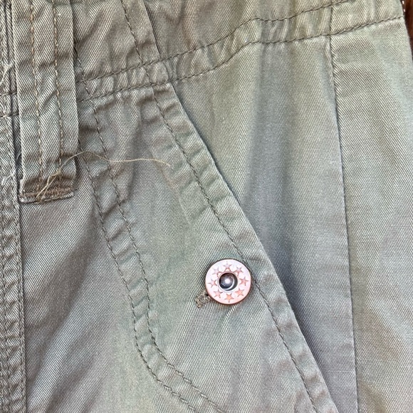 Rave R4R Floral Pants • Embroidered • Green Khaki Cargo • Size 5 - Picture 8 of 9